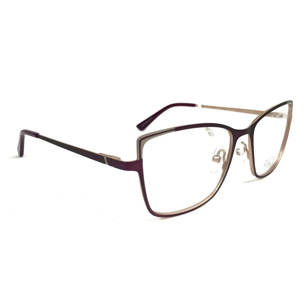 Rachel Roy Eyeglasses Frames NOBLE PURPLE Gold Cat Eye Full Rim 52-17-135